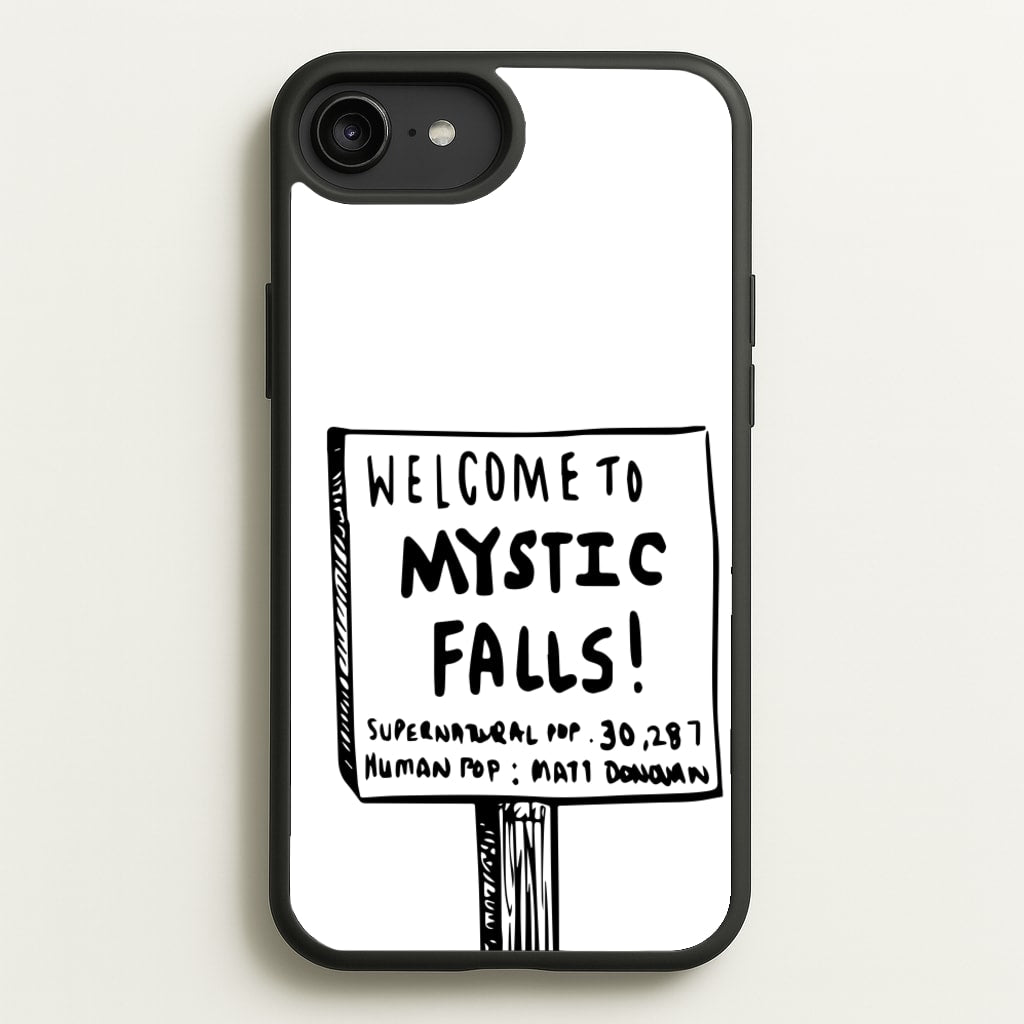 Welcome to Mystic Falls - VD  - Vampire Diaries Phone Case for iPhone 6 Plus / 7 Plus / 8 Plus