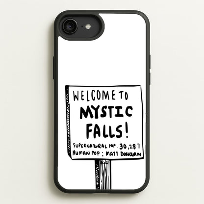 Welcome to Mystic Falls - VD  - Vampire Diaries Phone Case for iPhone 6 Plus / 7 Plus / 8 Plus