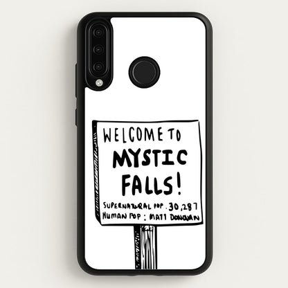 Welcome to Mystic Falls - VD  - Vampire Diaries Phone Case for Huawei P30 Lite