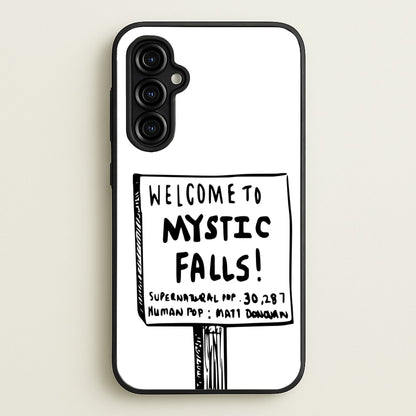 Welcome to Mystic Falls - VD  - Vampire Diaries Phone Case for Galaxy A54