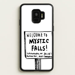 Welcome to Mystic Falls - VD  - Vampire Diaries Phone Case for Galaxy S9