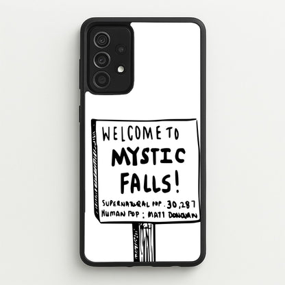 Welcome to Mystic Falls - VD  - Vampire Diaries Phone Case for Galaxy A52 / A52s