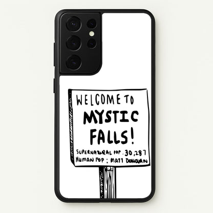 Welcome to Mystic Falls - VD  - Vampire Diaries Phone Case for Galaxy S21 Ultra