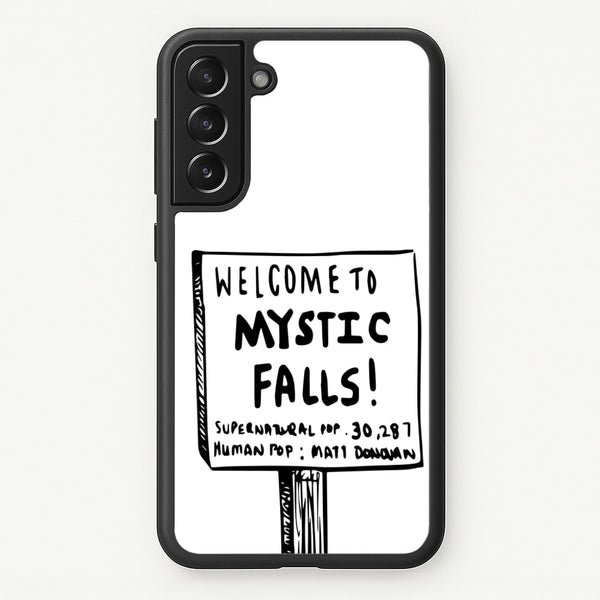 Welcome to Mystic Falls - VD  - Vampire Diaries Phone Case for Galaxy S22
