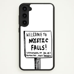 Welcome to Mystic Falls - VD  - Vampire Diaries Phone Case for Galaxy S23