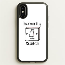 Humanity Switch - VD  - Vampire Diaries Phone Case for iPhone X / XS