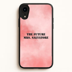 The Future Mrs Salvatore - VD  - Vampire Diaries Phone Case for iPhone XR