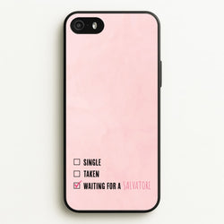 Waiting For A Salvatore - VD  - Vampire Diaries Phone Case for iPhone 5 / 5s / SE 2016