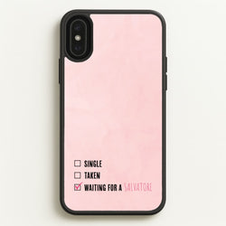 Waiting For A Salvatore - VD  - Vampire Diaries Phone Case for iPhone XS Max