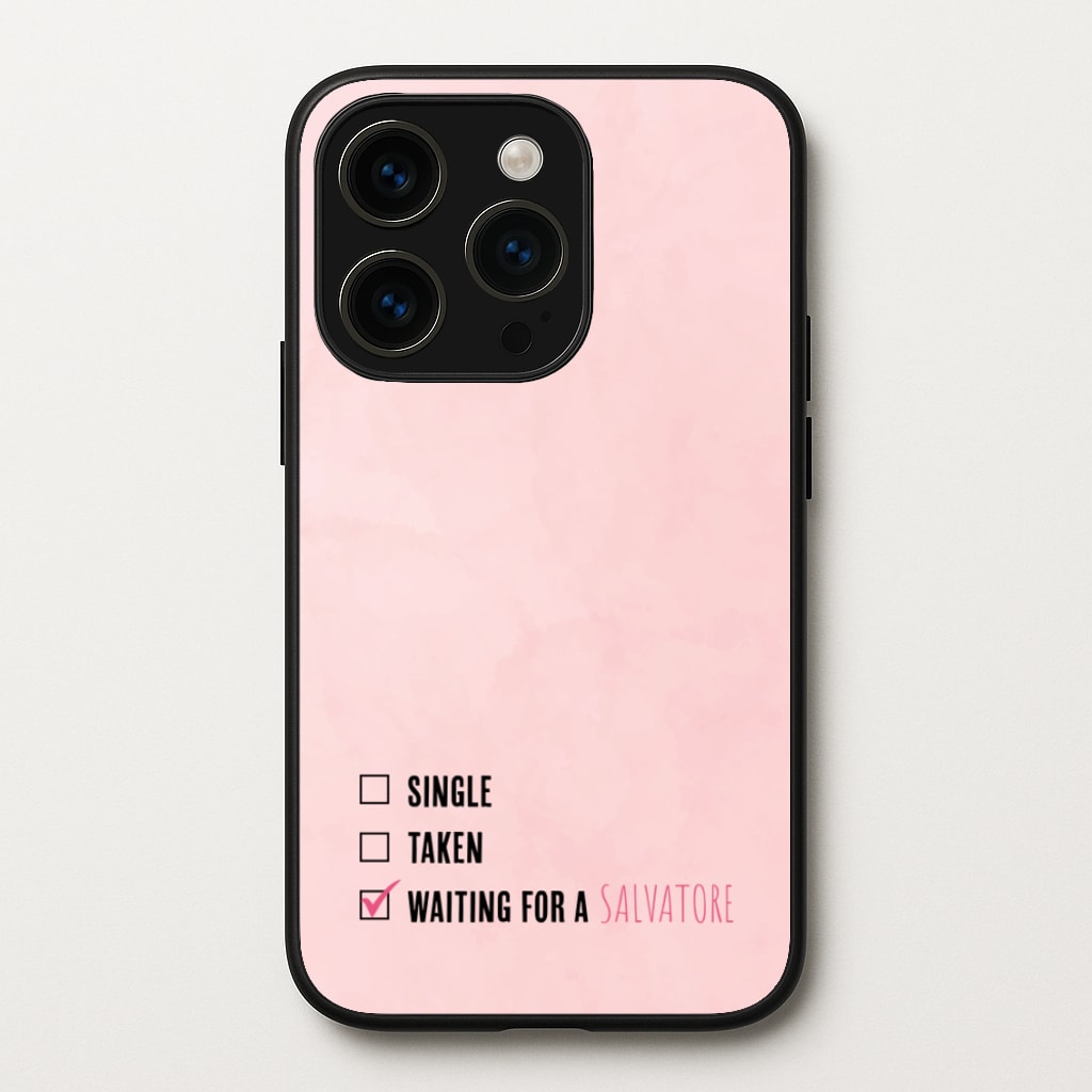 Waiting For A Salvatore - VD  - Vampire Diaries Phone Case for iPhone 15 Pro Max