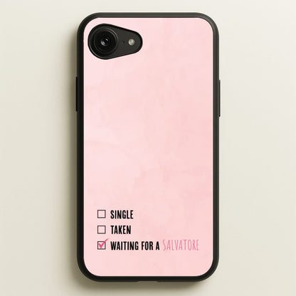 Waiting For A Salvatore - VD  - Vampire Diaries Phone Case for iPhone 16e