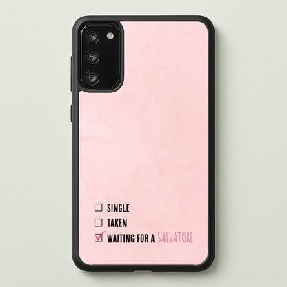 Waiting For A Salvatore - VD  - Vampire Diaries Phone Case for Galaxy S20FE