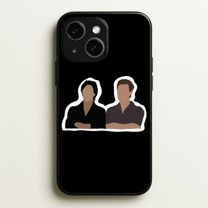 Salvatore Cartoons - VD  - Vampire Diaries Phone Case for iPhone 15 Plus