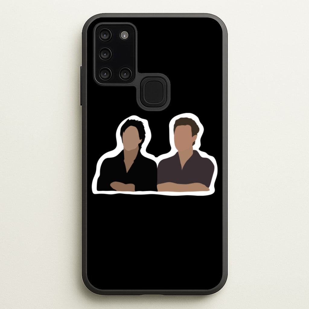 Salvatore Cartoons - VD  - Vampire Diaries Phone Case for Galaxy A21s