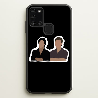 Salvatore Cartoons - VD  - Vampire Diaries Phone Case for Galaxy A21s
