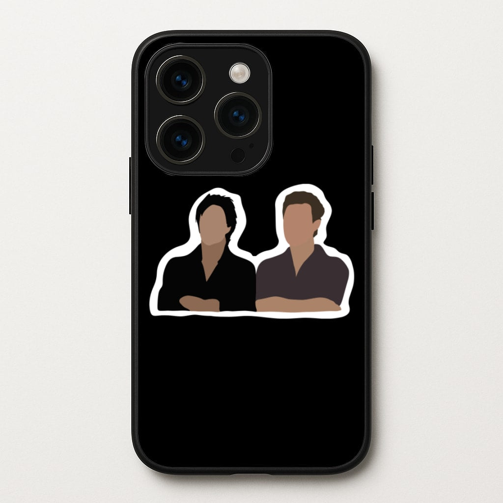 Salvatore Cartoons - VD  - Vampire Diaries Phone Case for iPhone 15 Pro