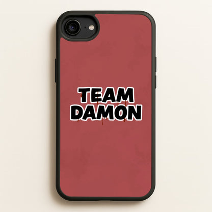 Team Damon - VD  - Vampire Diaries Phone Case for iPhone 6 / 7 / 8 / SE
