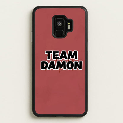 Team Damon - VD  - Vampire Diaries Phone Case for Galaxy S9