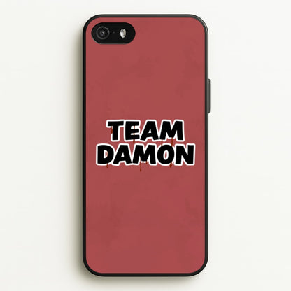 Team Damon - VD  - Vampire Diaries Phone Case for iPhone 5 / 5s / SE 2016