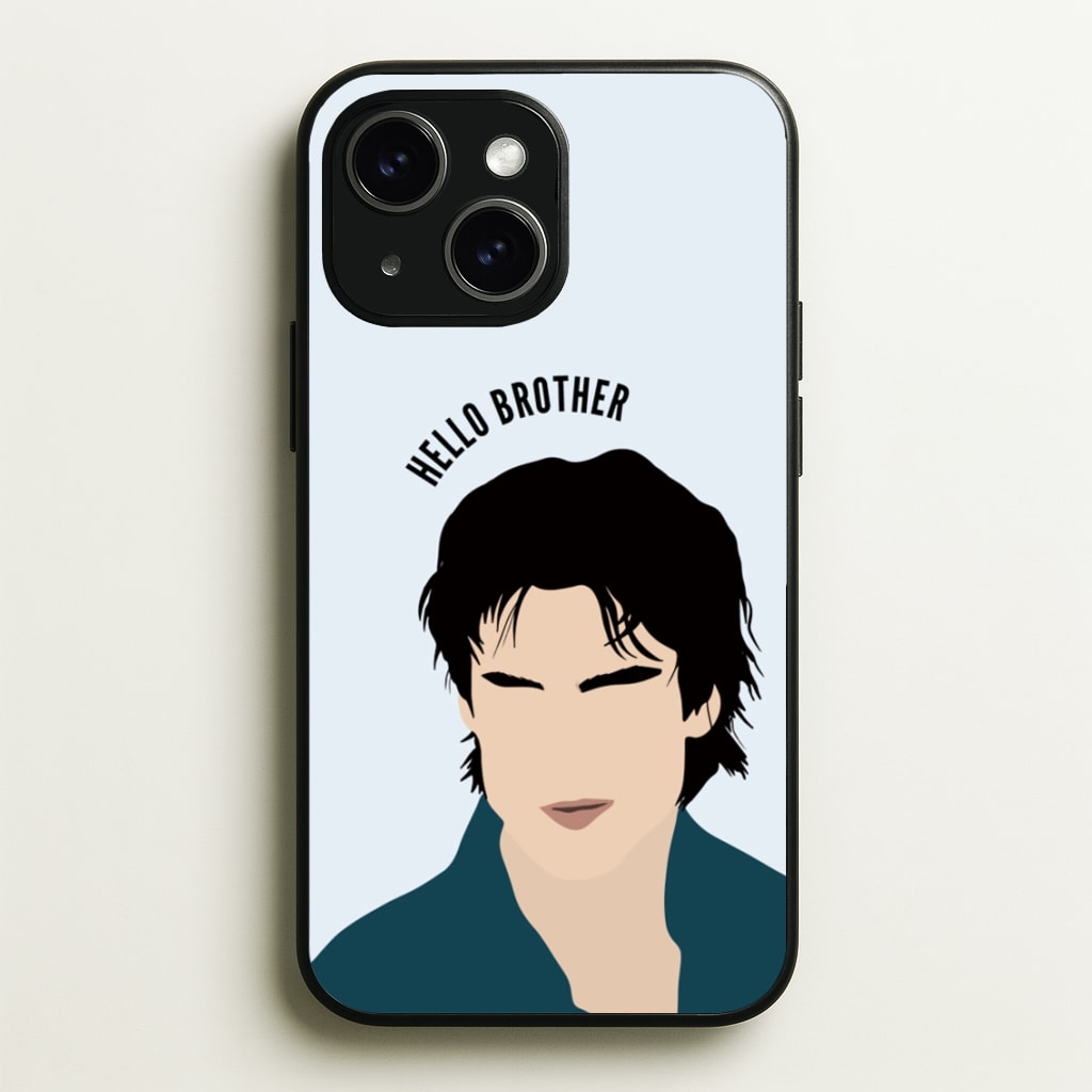 Hello Brother Cartoon - VD  - Vampire Diaries Phone Case for iPhone 15 Plus