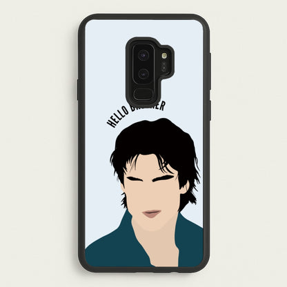 Hello Brother Cartoon - VD  - Vampire Diaries Phone Case for Galaxy S9 Plus