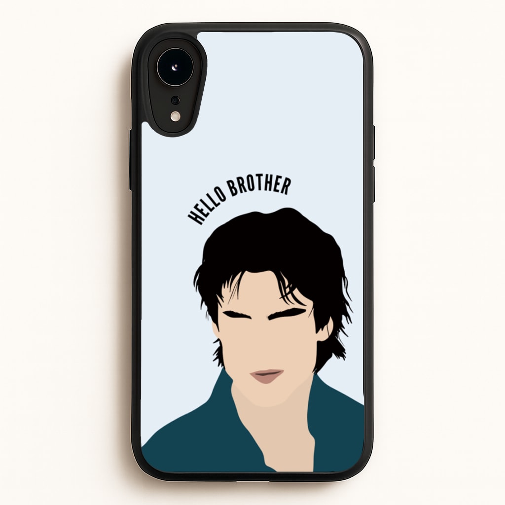 Hello Brother Cartoon - VD  - Vampire Diaries Phone Case for iPhone XR