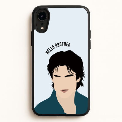 Hello Brother Cartoon - VD  - Vampire Diaries Phone Case for iPhone XR