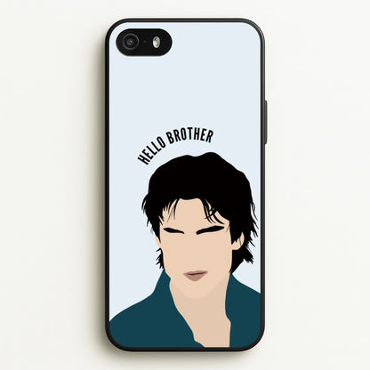 Hello Brother Cartoon - VD  - Vampire Diaries Phone Case for iPhone 5 / 5s / SE 2016