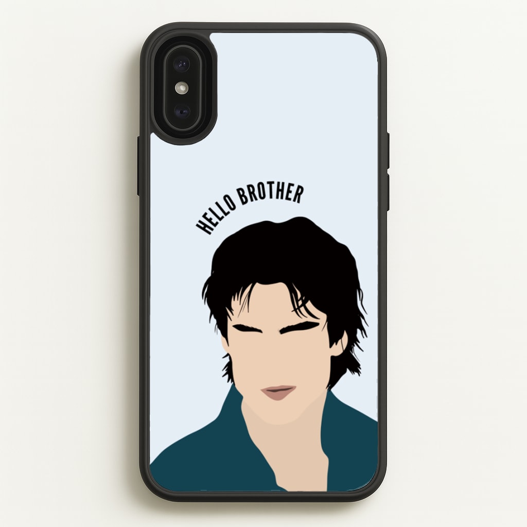 Hello Brother Cartoon - VD  - Vampire Diaries Phone Case for iPhone XS Max