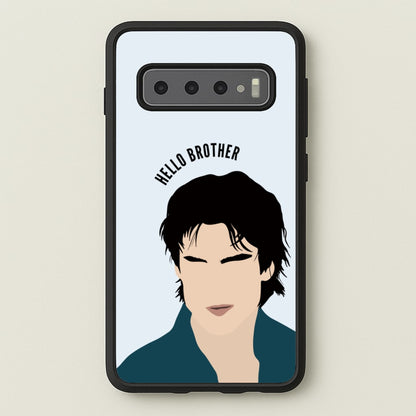Hello Brother Cartoon - VD  - Vampire Diaries Phone Case for Galaxy S10 Plus