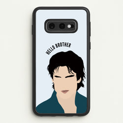 Hello Brother Cartoon - VD  - Vampire Diaries Phone Case for Galaxy S10e