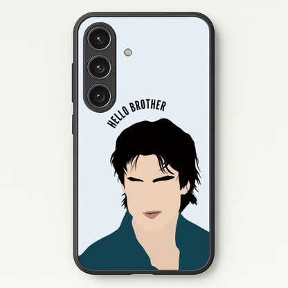Hello Brother Cartoon - VD  - Vampire Diaries Phone Case for Galaxy S24 Plus