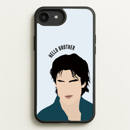 Hello Brother Cartoon - VD  - Vampire Diaries Phone Case for iPhone 6 Plus / 7 Plus / 8 Plus