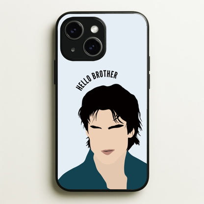 Hello Brother Cartoon - VD  - Vampire Diaries Phone Case for iPhone 15