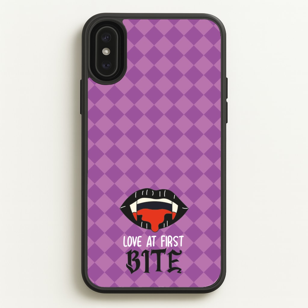 Love At First Bite - VD  - Vampire Diaries Phone Case for iPhone XS Max