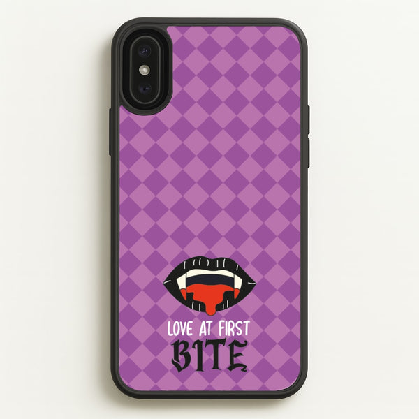 Love At First Bite - VD  - Vampire Diaries Phone Case for iPhone XS Max