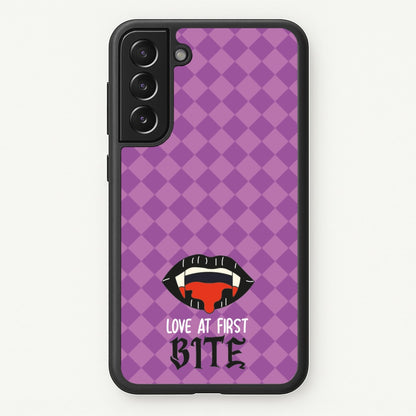 Love At First Bite - VD  - Vampire Diaries Phone Case for Galaxy S21FE