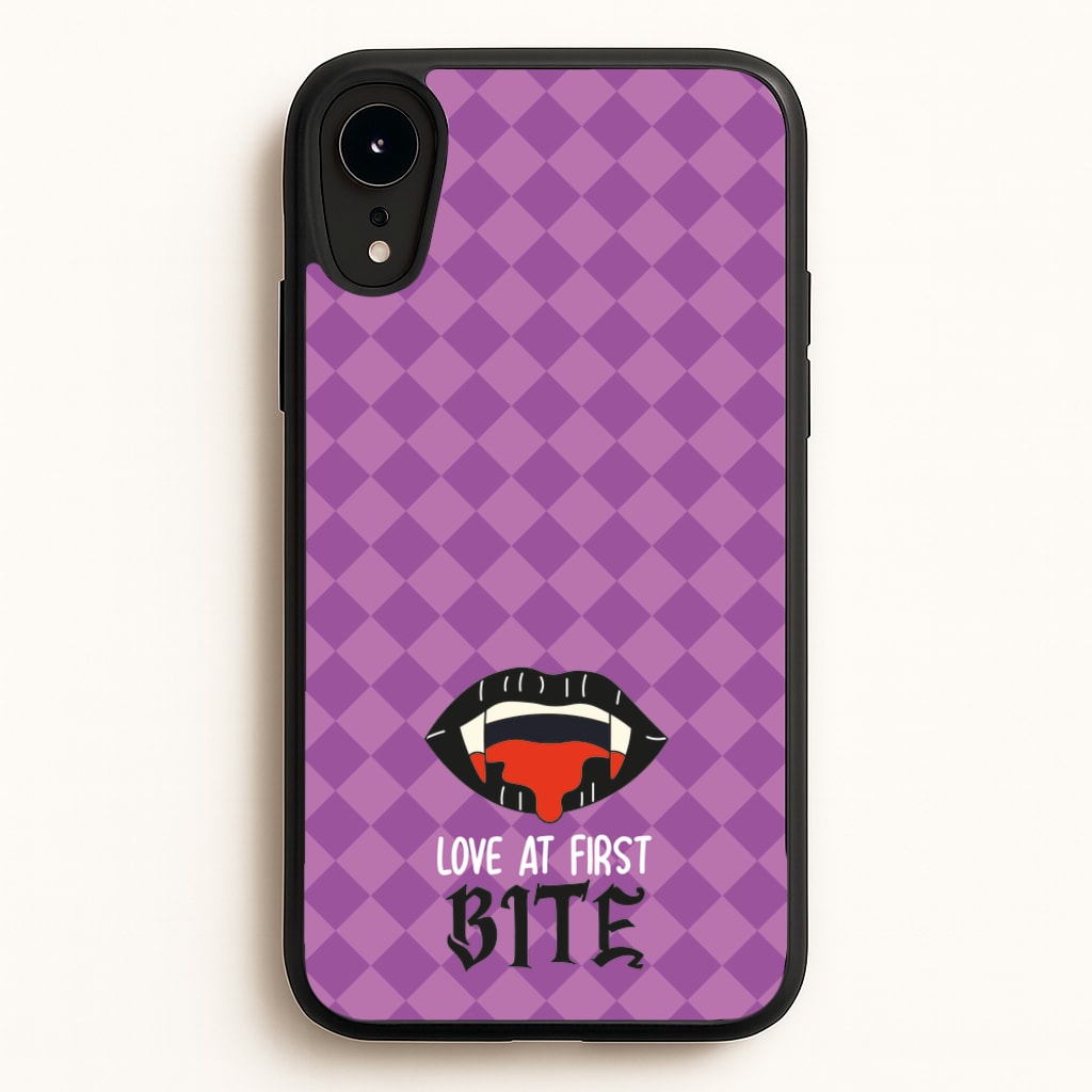 Love At First Bite - VD  - Vampire Diaries Phone Case for iPhone XR