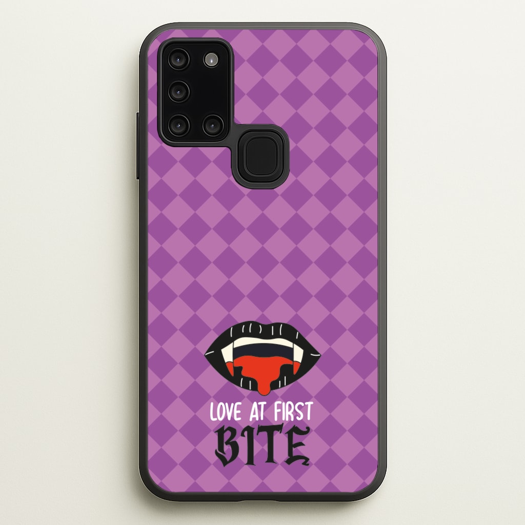 Love At First Bite - VD  - Vampire Diaries Phone Case for Galaxy A21s