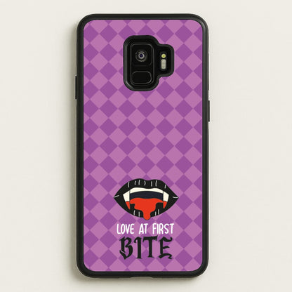 Love At First Bite - VD  - Vampire Diaries Phone Case for Galaxy S9
