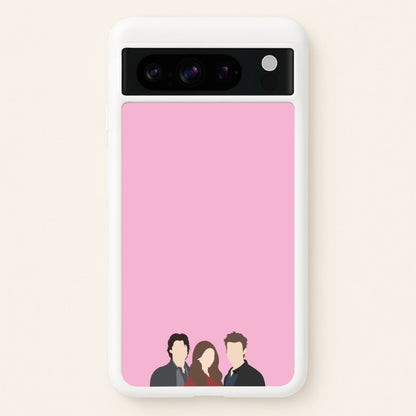 Elena, Damon And Stefan - VD  - Vampire Diaries Phone Case for Google Pixel 8 Pro