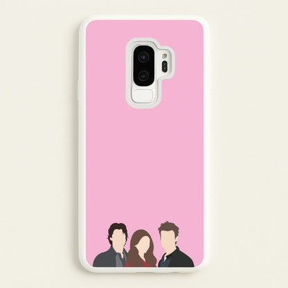 Elena, Damon And Stefan - VD  - Vampire Diaries Phone Case for Galaxy S9 Plus
