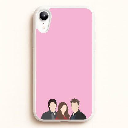Elena, Damon And Stefan - VD  - Vampire Diaries Phone Case for iPhone XR