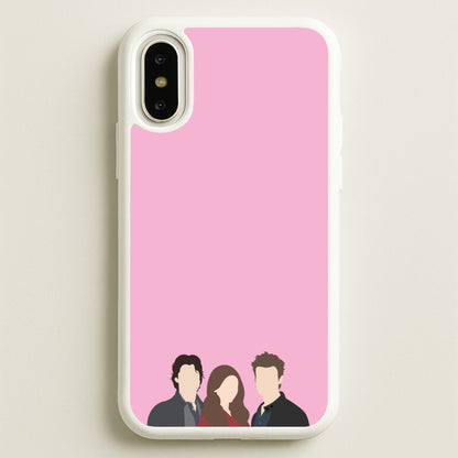 Elena, Damon And Stefan - VD  - Vampire Diaries Phone Case for iPhone X / XS