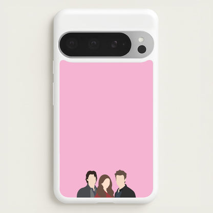 Elena, Damon And Stefan - VD  - Vampire Diaries Phone Case for Google Pixel 9 Pro XL