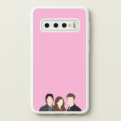 Elena, Damon And Stefan - VD  - Vampire Diaries Phone Case for Galaxy S10 Plus
