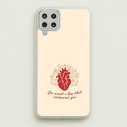 You Want A Love That Consumes You - VD  - Vampire Diaries Phone Case for Galaxy A12