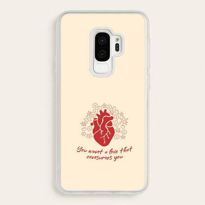 You Want A Love That Consumes You - VD  - Vampire Diaries Phone Case for Galaxy S9 Plus