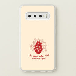 You Want A Love That Consumes You - VD  - Vampire Diaries Phone Case for Galaxy S10 Plus