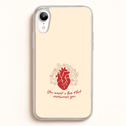 You Want A Love That Consumes You - VD  - Vampire Diaries Phone Case for iPhone XR